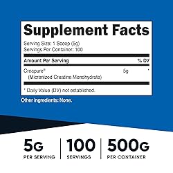 Nutricost Creapure® Creatine Monohydrate 500 Grams