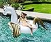 Pegasus Pool Float with Travel Bag - Gold Giant Inflatable Swan Swimming Float for Pool Party - Raft Pool Floaty Inner Tube Unicorn Float for Adults and Kids by BananaFloats