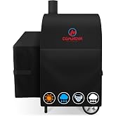 Comnova Grill Cover for Char Griller Wrangler Charcoal Grill - 600D Outdoor Grill Cover for Charcoal Grill, Fits Wrangler Models 2123, 2823, 2223, 2623 Without Side Fire Box - 38" L x 31" W x 51" H