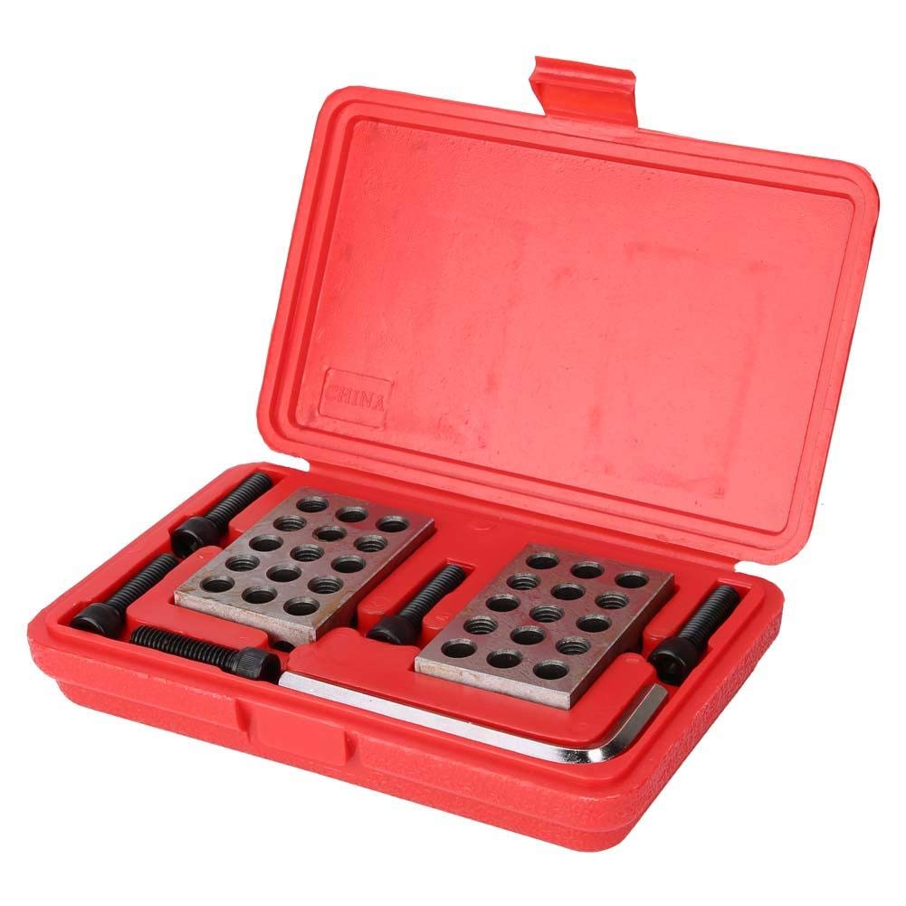 Machinist Block Set with Screws Wrench Case, 123 Block Precision