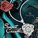 DANCING HEART ♥Daybreak♥ Swarovski 3A Cubic Zirconia Necklaces Flower Necklaces 925 Sterling Silver Necklace Perfet Gift for Women Gifts - I Want to See You at First Sight Every Morning