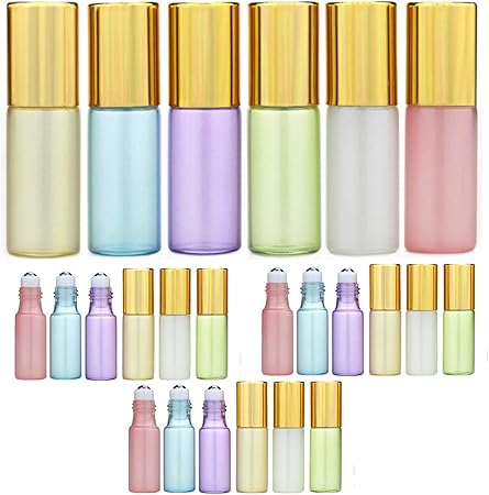 Amazon Hamilo アロマオイルアトマイザー 香水ボトル 精油アトマイザー アロマオイル保存容器 24点セット Hamilo アロマ保存容器