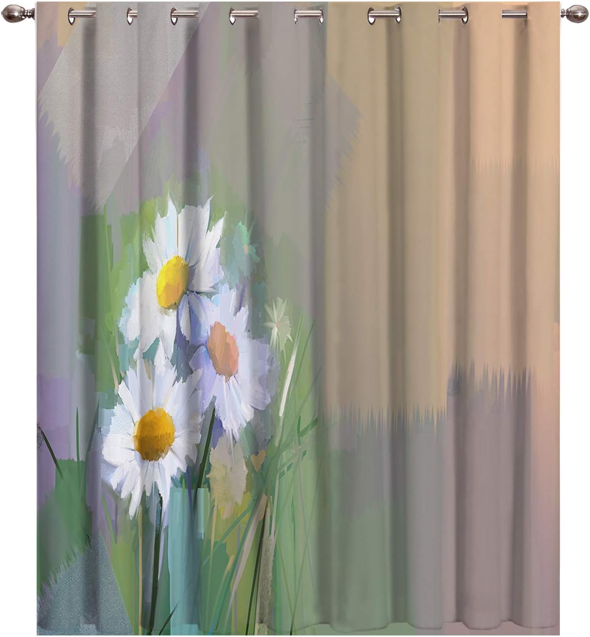 Amazon Com Oil Painting Style Picture Blackout Curtains By