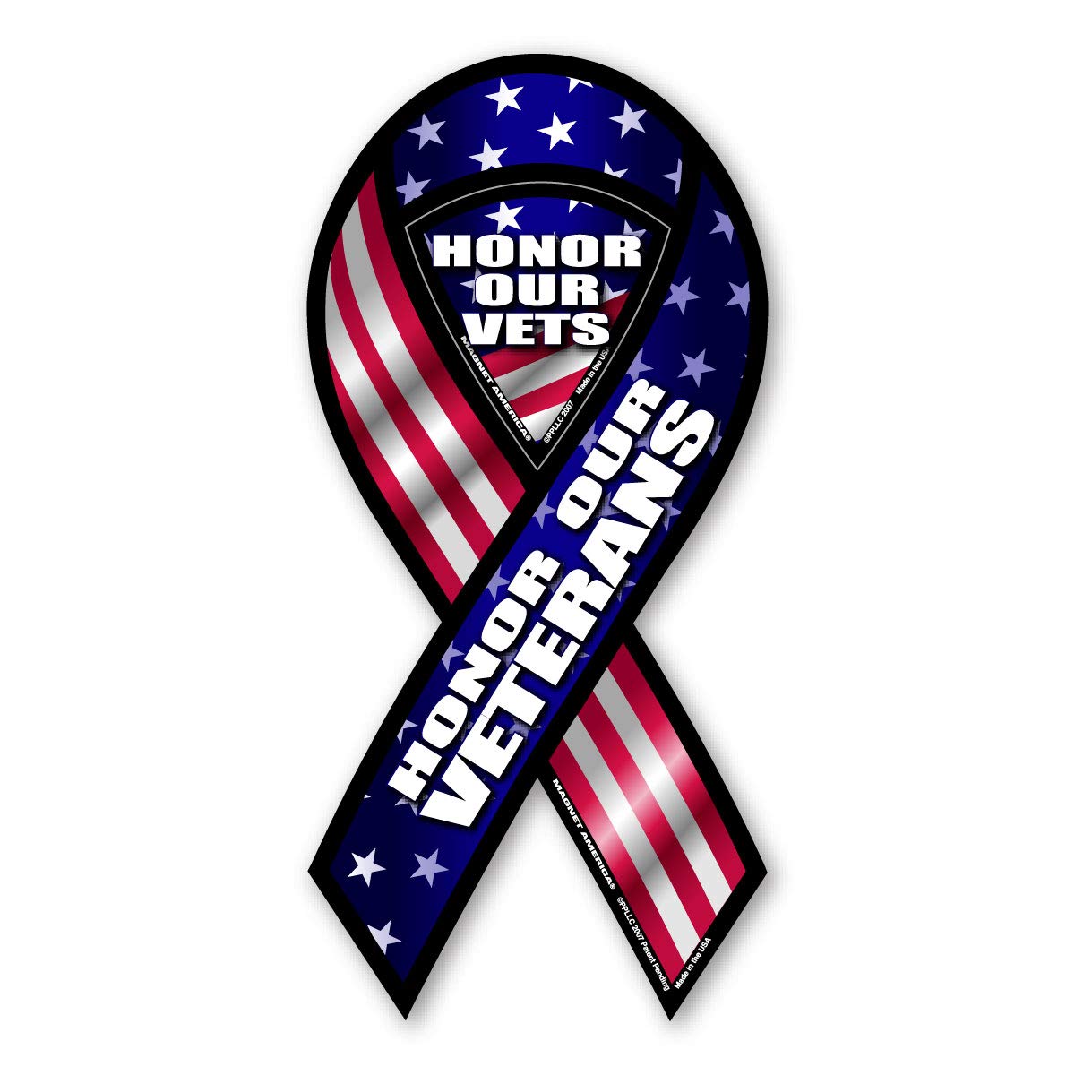 Honor Our Veterans Ribbon Magnet
