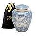 Star Legacy's Wings of Freedom - Brass Metal Cremation Adult Urn for Human Ashes w Velvet Bag