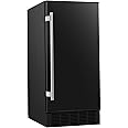 EdgeStar IB250BL 15 Inch Wide 20 Lb. Built-In Ice Maker with 25 Lbs. Daily Ice Production - No Drain Required