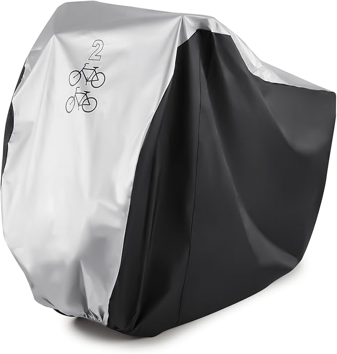 Bike Cover for 2 Bikes GoFriend 190T Nylon Waterproof Bike Cover Double