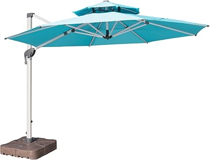 cantilever umbrella with heavy base