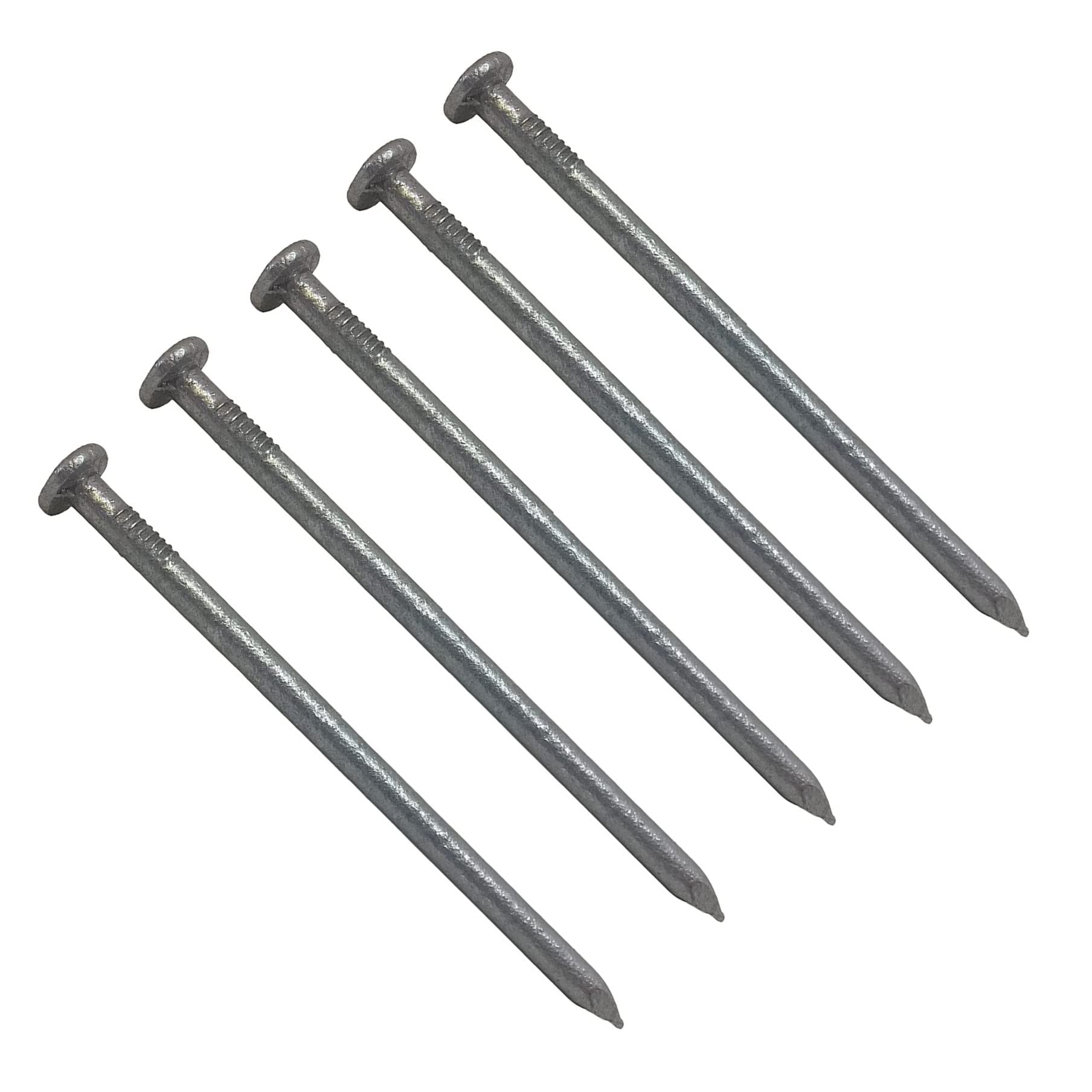 TERF® 75mm X 3.75mm Galvanised Round Wire Nails 75mm (3 inch) X 3.75mm Round Nail For Soft and Hard Timber Wood Joinery Construction Furniture Craft Decking Fence Multi Purpose - Pack of 75