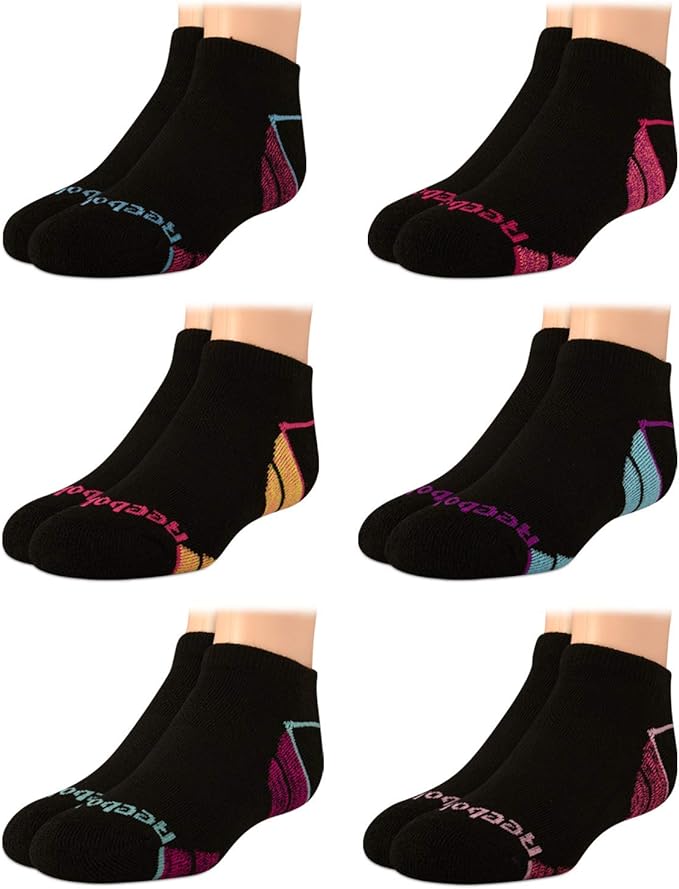 Reebok Reebok Girls' Cushioned Comfort Athletic Performance NoShow