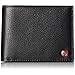 alpine swiss Men's RFID SAFE Deluxe Wallet Genuine Leather 14 Pocket ID Bifold, Black, One Size