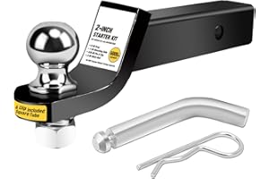 BIG RED ATRLY2003R Torin Trailer Hitch Mount and Ball: 3 Ton (6,000 lb) Capacity