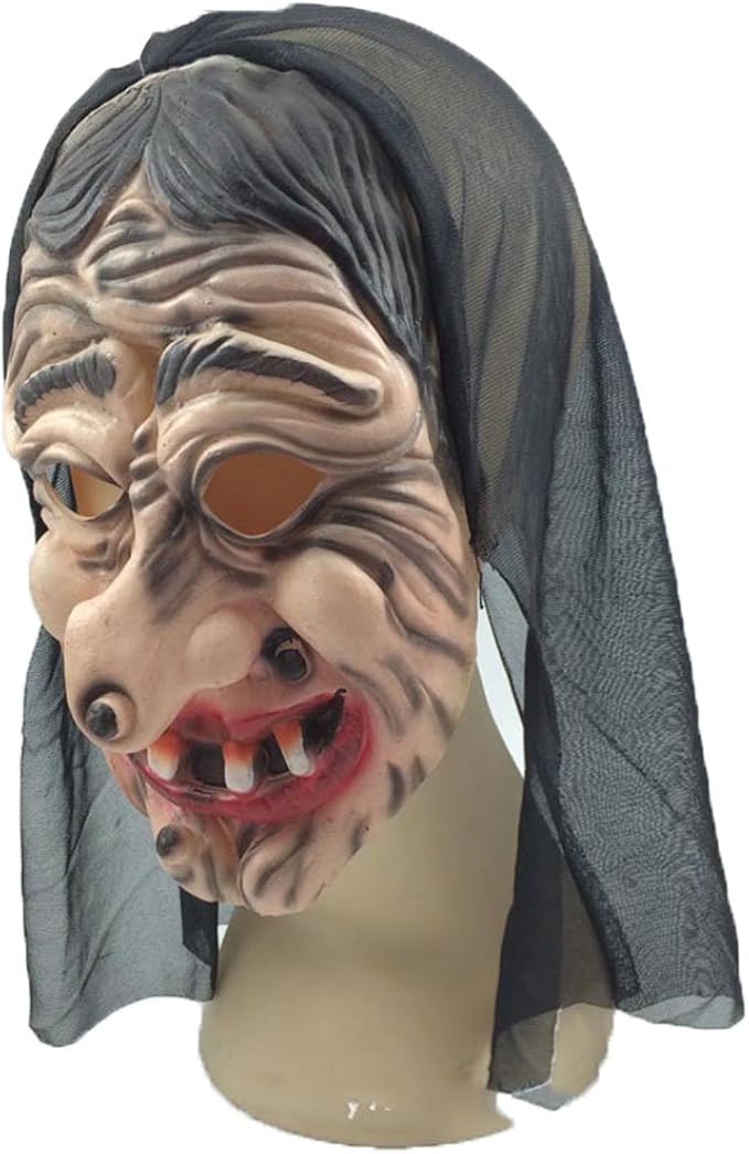 Creatier Unisex Ecofriend Latex Evil Witch Mask Crape