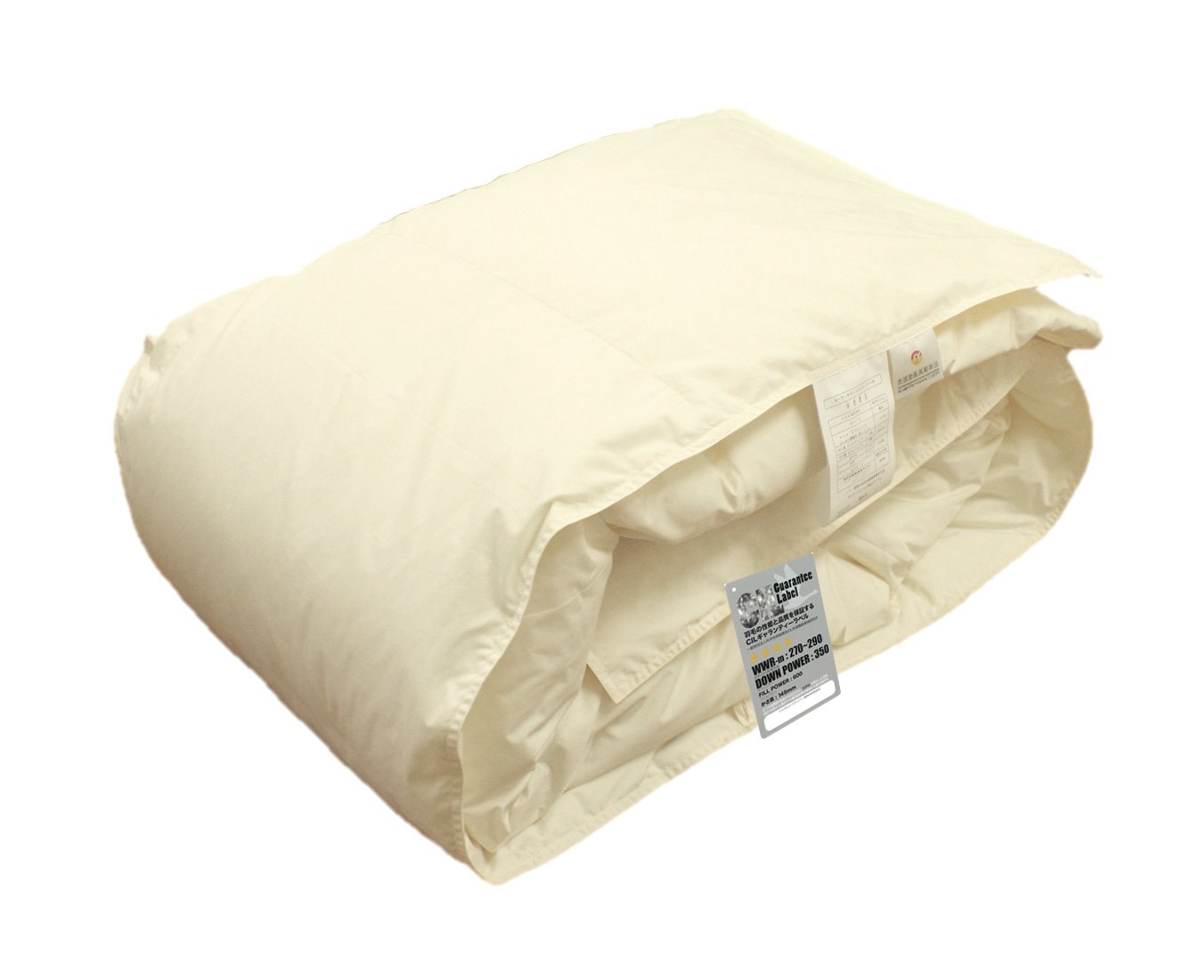 ハンガリー産 ホワイトダウン 93% 洗える 羽毛肌掛け布団 （ダウンケット） シングル 春や夏に最適 オールシーズン 軽量 掛け布団 薄手 羽毛布団 洗濯ネット付 日本製商品画像