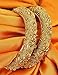 MUCH-MORE Peacock Traditional Open able Bangle with Crafting Work for Women (PB-276, 2.4)