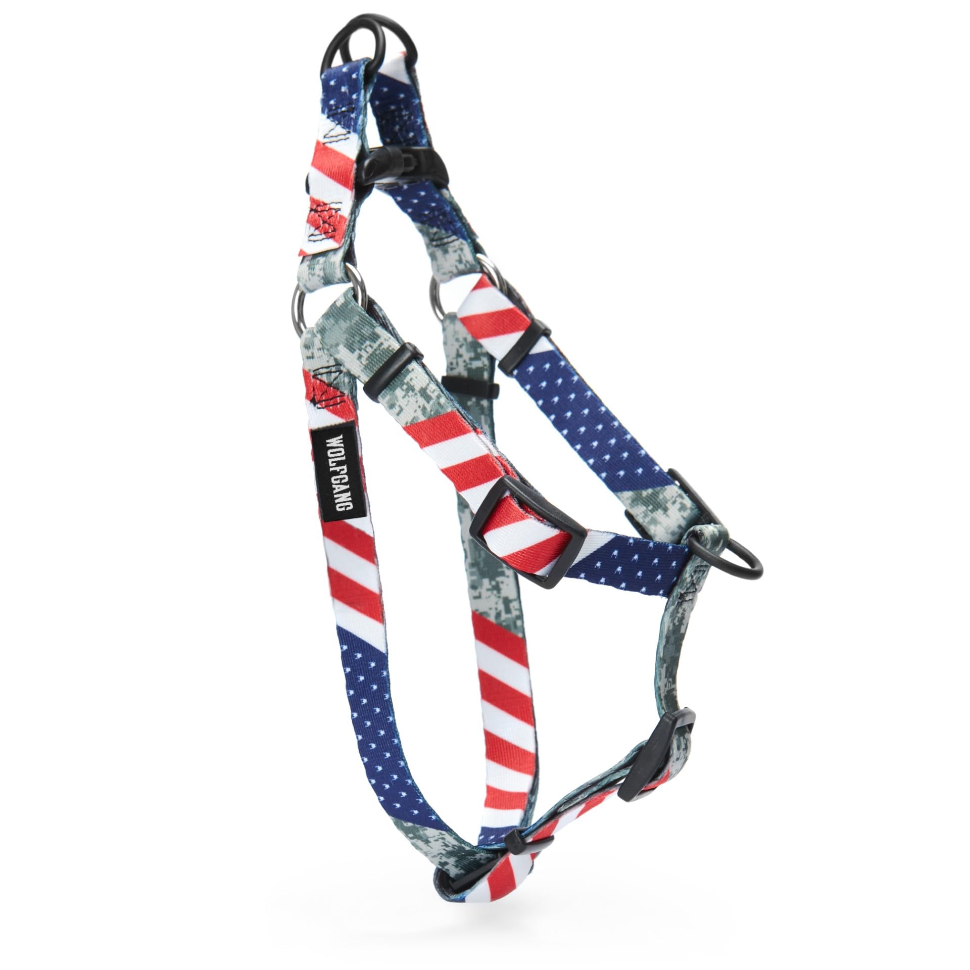Wolfgang Heavy Duty Adjustable Dog Harness, Pull-Tested to Over 800 lbs for Walking & Training, DigitalDog Print, Small — image 1