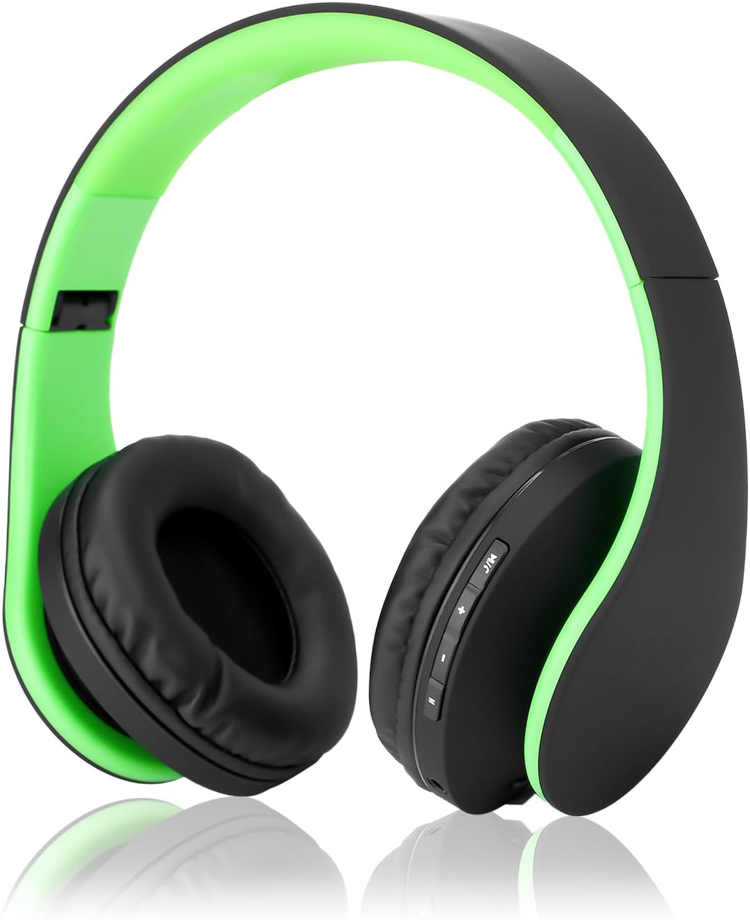 Wireless Headphones, Dami Bluetooth Headset Foldable Over-Ear Headohone,SD TF Card Green Color