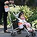 Think King Soft Buggy Cup for Stroller, Wheelchair, Rollator, Walker, Black/Silver