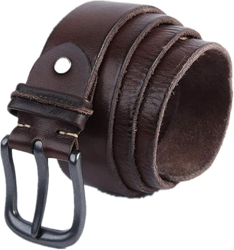 Amazon Co Jp メンズベルト カジュアル 本革 レザーベルト ジーンズパンツ用 ベルト ベルト 色 コーヒー サイズ 115cm ホーム キッチン