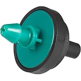 LiquiDrip 2 GPH Drip Emitters, 2 GPH Pressure Compensating Drip Emitters Maintain Constant Flow, 2 GPH Drip Irrigation Emitters, 50 Per Bag, Green/Black