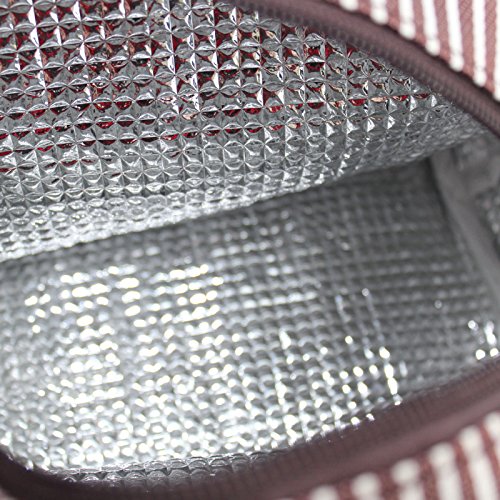 Lunch Bag, Uniwit 2 PCS Picnic Tote Bag Insulated Lunch Cooler Bag Lunch Container Travel Zipper Organizer Box for Women Men Kids