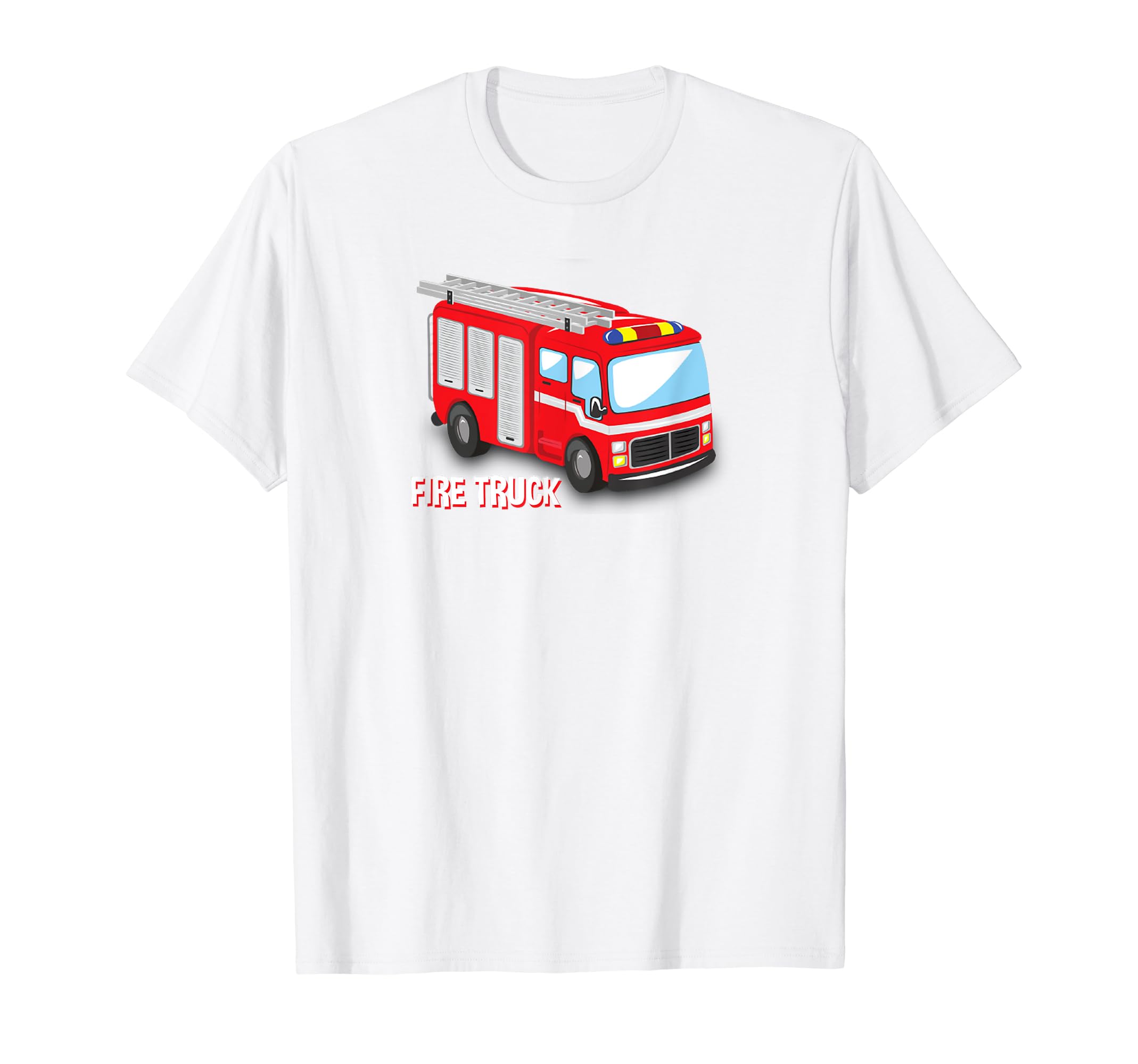 Fire Truck Engine T-Shirt for Toddlers Adults and Kids T-Shirt