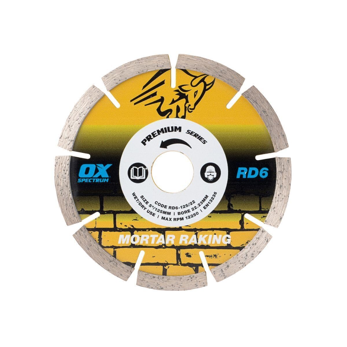 OX Spectrum Premium Diamond Blade - Mortar Raking - 125/22.22mm