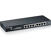 ZYXEL 8-Port Gigabit Ethernet Smart Switch (GS1900-8) - Managed, Limited Lifetime Protection