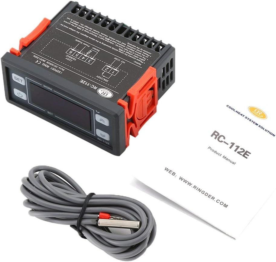 RC-112E Digital Temperature Controller Refrigerator Thermostat Regulator