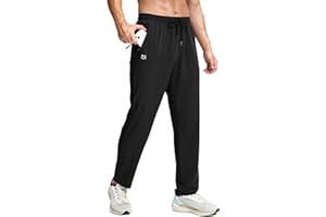 G Gradual Men's Lightweight Pants with 3 Zipper Pockets Athletic Workout Sweatpants Quick Dry Running Hiking Pants for Men