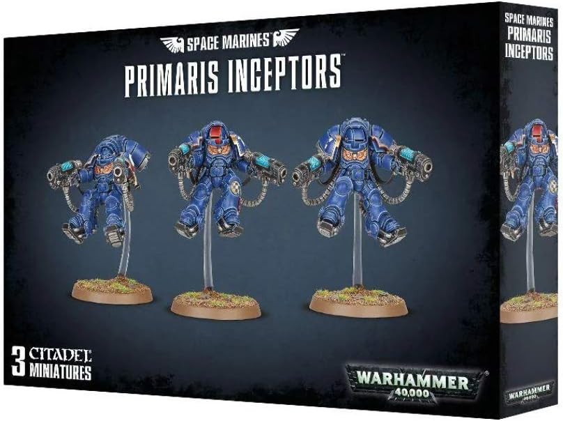 Games Workshop 99120101193 "Space Marines Primaris Inceptors Plastic Kit,Black