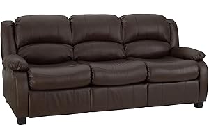 RecPro Charles Collection | 80" RV Hide A Bed Loveseat | Memory Foam Mattress | RV Sleeper Sofa | Pull Out Couch | RV Furniture | RV Loveseat | RV Living Room (Slideout) Furniture | Chestnut