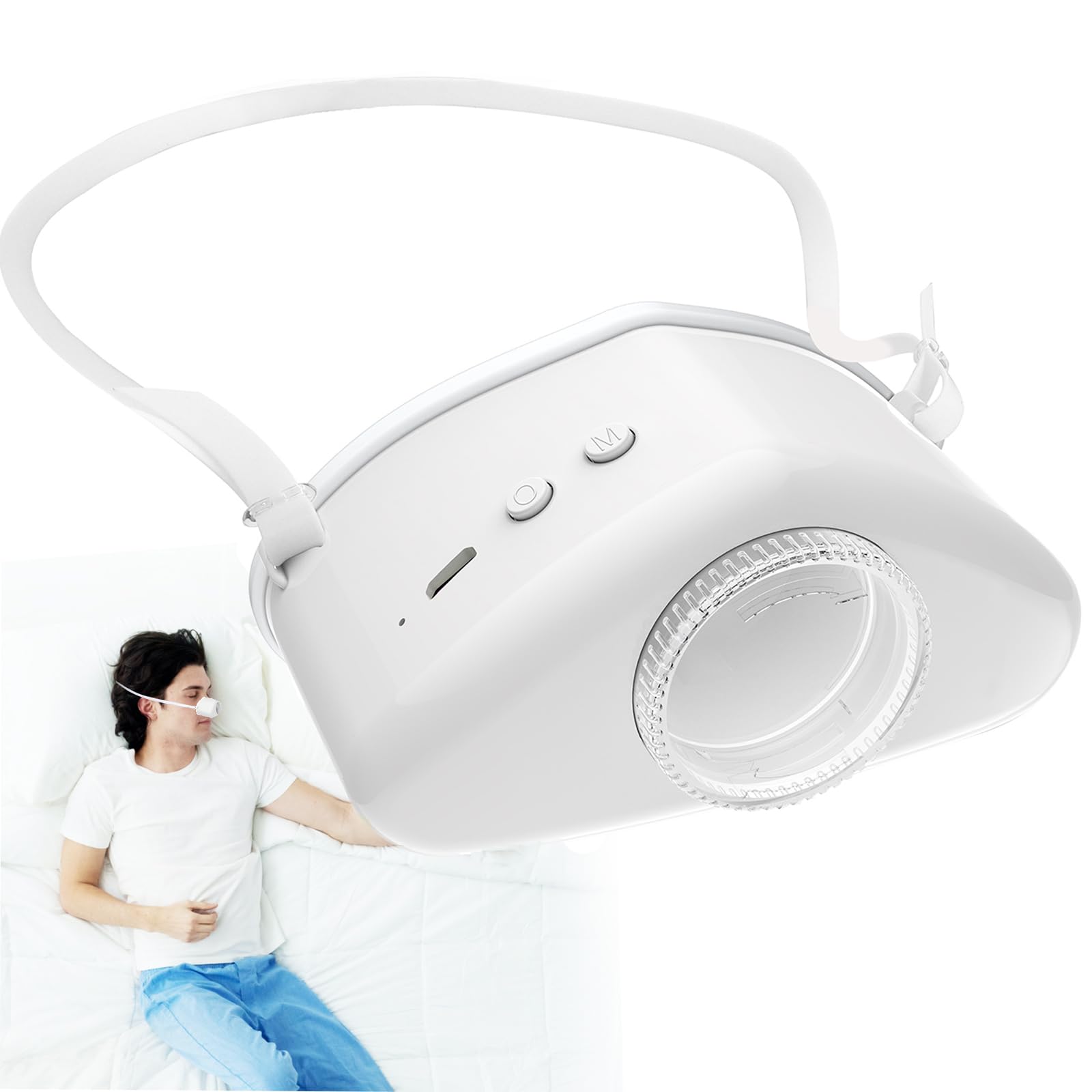 Photo 1 of 4 in 1 Anti snoring Devices,Drug-Free Snoring Relief Device – Gentle Moisturizing Mist Helps Reduce Dry Throat & Nighttime Snoring,Adjustable Wind Force Anti snoring Devices