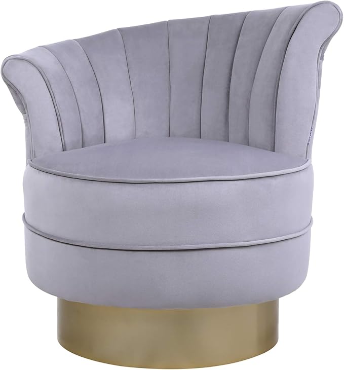 HOMEFUN Swivel Vanity Chair, Modern Makeup Barrel Chair