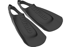 Arena Unisex Adult Comfortable Lightweight Swim Training Fins for Men and Women Silicone Short Blade Flippers Open Heel Desig