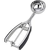 MIU France Stainless Steel No.16 Portion Scoop with Soft Grip Handle, 2-Ounce