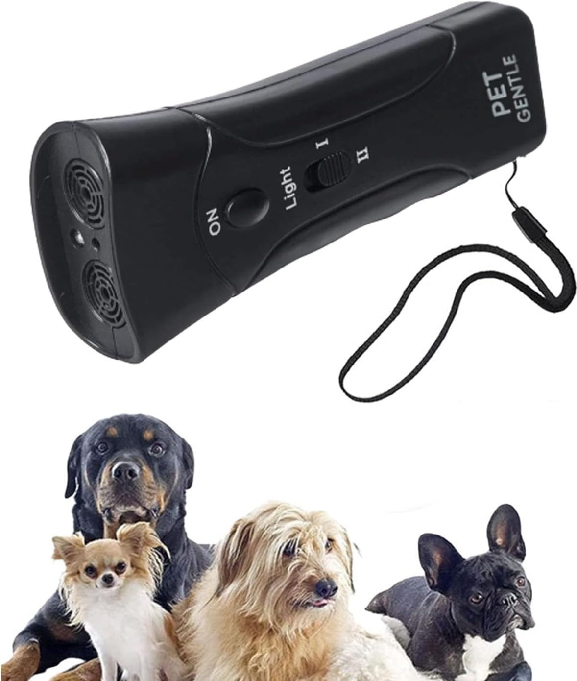 2026 Upgrade Pet Gentle Anti Barking Device with LED Light, Handheld Dog Bark Deterrent, Behavior Training Tool for Indoor and Night Walking (1PC)
