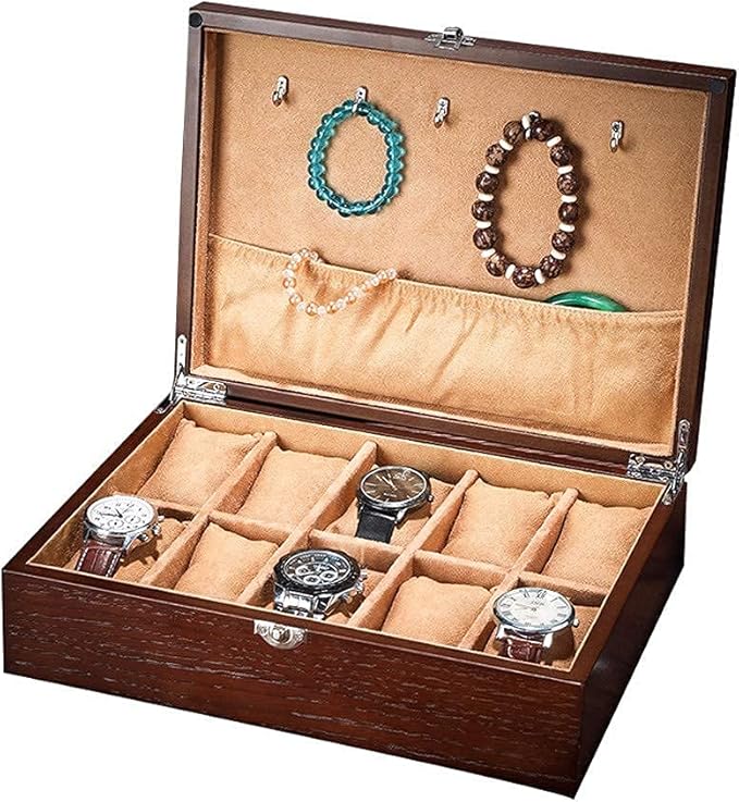 Bella 12 Slot Watch Box Organizer Men Collector Wristwatch Caja Joyería
