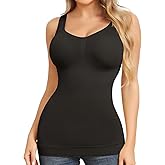 JOYSHAPER Cami Shaper for Women Tummy Control Shapewear Tank Tops with Built-in Bra Compression Camisole Padded Bra