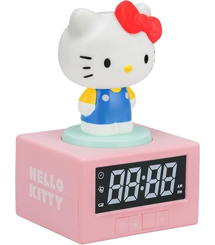 Amazon.com: Sanrio 306649 Hello Kitty Alarm Clock, ABS Resin