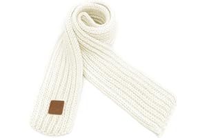 BEARUN Kids Knit Scarf Winter Fashion Solid Color Toddler Baby Scarves Wrap Neck Warmer