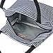 Lunch Bags, Danibos Solid Useful Linen Cotton Stripe 2pc Fashion Lunch Tote Bag Lunch Bag Grocery Bags with Zipper (Red&blue)