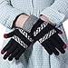 Darller Women Winter Touch Screen Gloves Knit Texting Gloves Touchscreen Mittens,Black,one Size