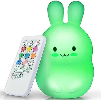 luz de noche infantil zorara luz nocturna bebe recargabl lampara nocturna silicona multicolor remoto ara los ninos bebes luz de 9 colores clase