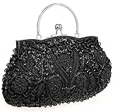 Albabara Satin Beading Handmade Clutch Purse Evening Handbags