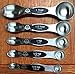 Kingware Home Metal Magnetic Measuring Spoons with Double Ends,18/10 Stainless Steel Measuring Spoons Set for Measuring Dry and Liquid Ingredients For Home Kitchen(5pcs)