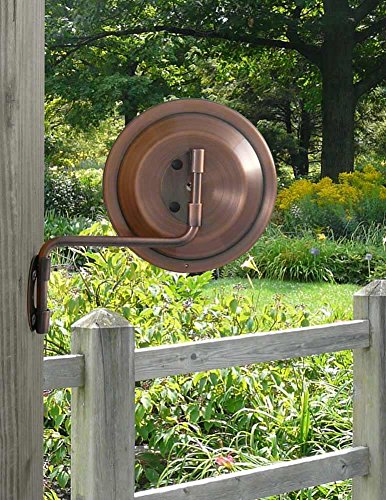 American Made 4" Wall Mounted Swivel Copper Dial Thermometer with Unicorn Art