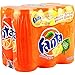 Fanta Orange Juice, 100% Italian Oranges 33cl (11.15fl.oz) Sleek Cans (Pack of 6) [ Italian Import ]