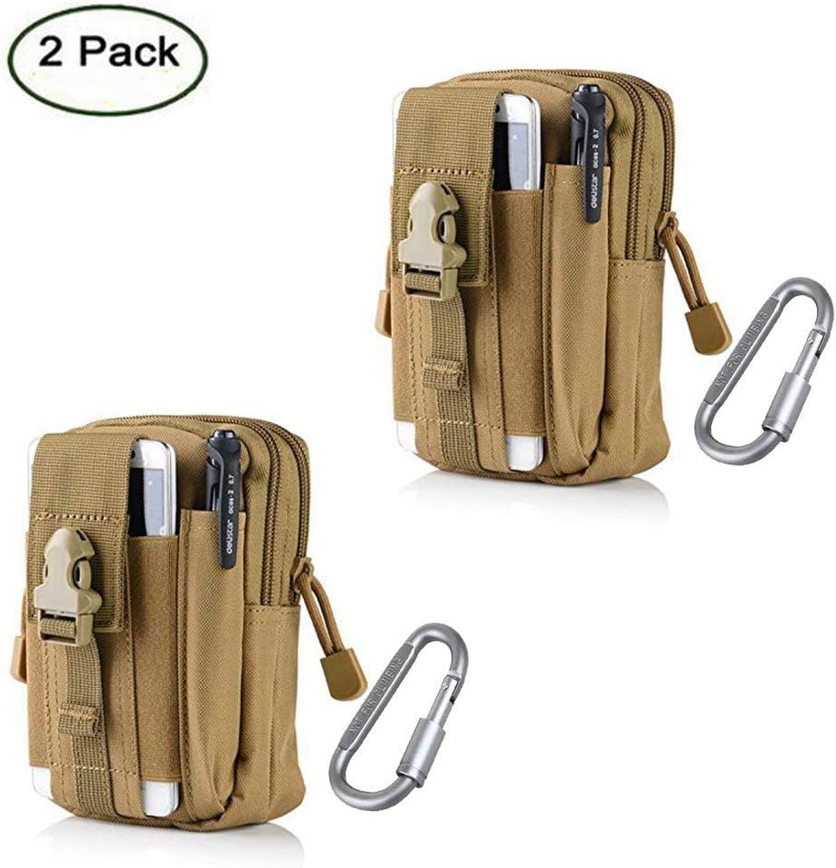 ZJtech Tactical Molle Pouch Compact EDC Utility Gadget Waist Bag Pack with Cell Phone Holster for iPhone 6 Plus