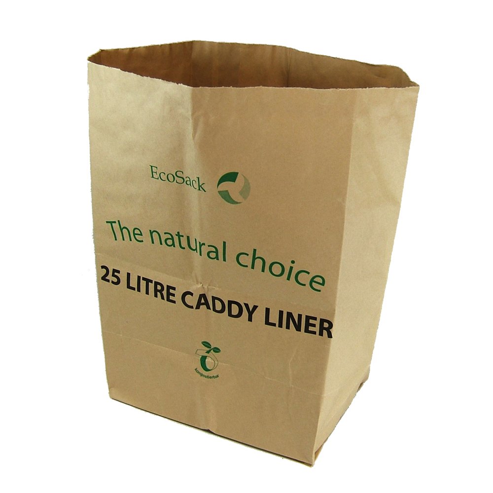 AllGreen 25 Litre Compostable Kerbside Caddy Bin Liners25L, 10 Bags
